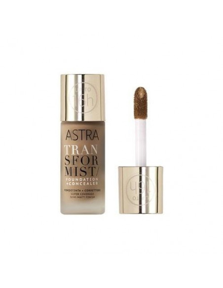 Fondotinta Astra Transformist Foundation + Concealer 04N Amber