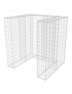 Gabbione in Rete in Acciaio per 1 Cassonetto 110x100x120 cm 2
