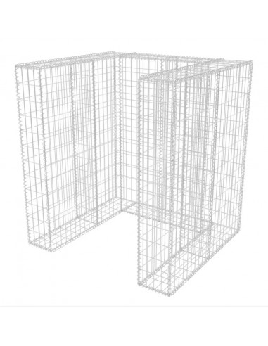Gabbione in Rete in Acciaio per 1 Cassonetto 110x100x120 cm