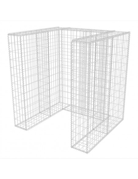 Gabbione in Rete in Acciaio per 1 Cassonetto 110x100x120 cm