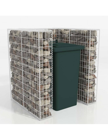 Gabbione in Rete in Acciaio per 1 Cassonetto 110x100x120 cm