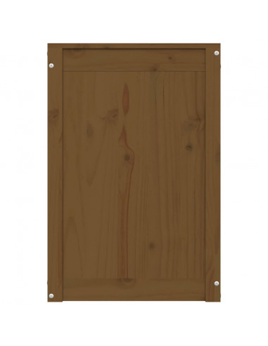 Contenitore per Bucato Miele 44x44x66 cm Legno Massello Pino