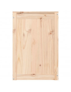 Contenitore per Bucato 44x44x66 cm Legno Massello Pino