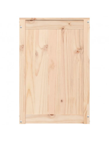 Contenitore per Bucato 44x44x66 cm Legno Massello Pino