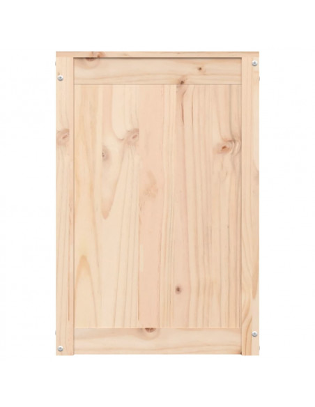Contenitore per Bucato 44x44x66 cm Legno Massello Pino