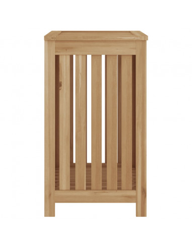 Cesto del Bucato 50x35x60 cm in Legno Massello di Teak