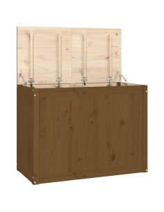 Contenitore per Bucato Miele 88,5x44x66 cm Legno Massello Pino 2