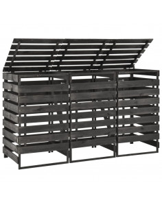 Copribidone Triplo 210x75x121 cm in Legno di Pino Verniciato 2