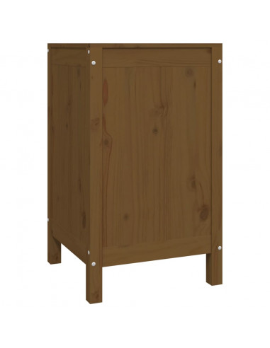 Contenitore per Bucato Miele 44x44x76 cm Legno Massello Pino