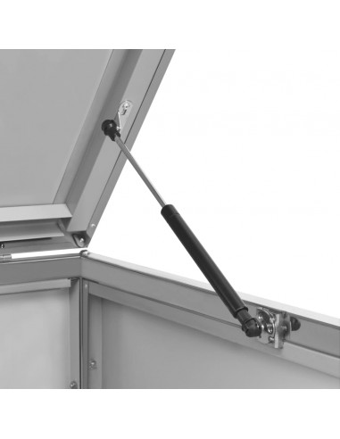 Copri Bidoni Pattumiera Doppia 138x77,5x112,5 cm Acciaio Inox