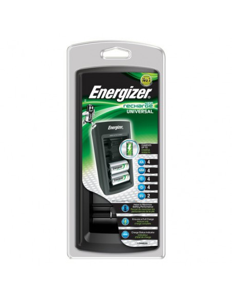 Caricabatterie Energizer E301335800 UNIVERSAL CHARGER Black Black