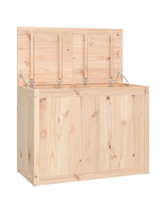 Contenitore per Bucato 88,5x44x66 cm Legno Massello Pino 2