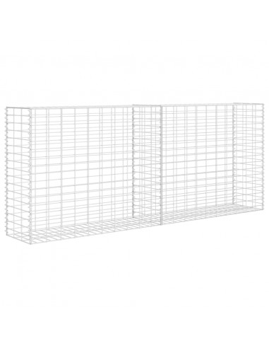 Gabbione in Rete in Acciaio Zincato 85x30x200 cm