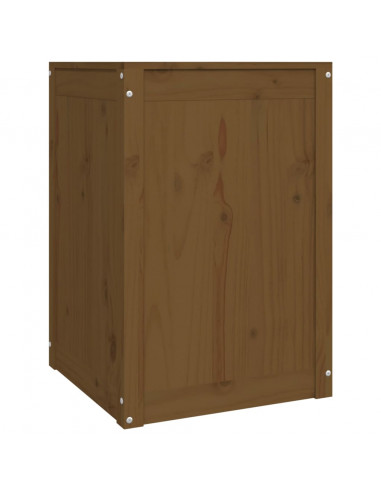 Contenitore per Bucato Miele 44x44x66 cm Legno Massello Pino
