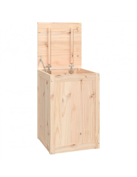 Contenitore per Bucato 44x44x66 cm Legno Massello Pino