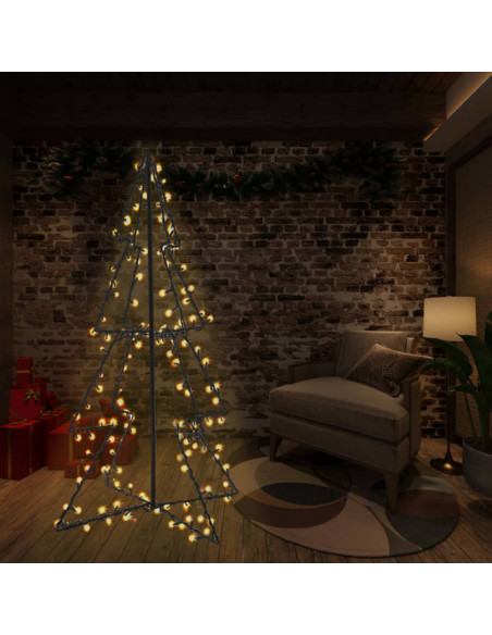 Albero di Natale a Cono 240 LED per Interni Esterni 115x150 cm
