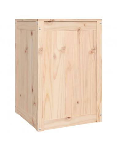 Contenitore per Bucato 44x44x66 cm Legno Massello Pino