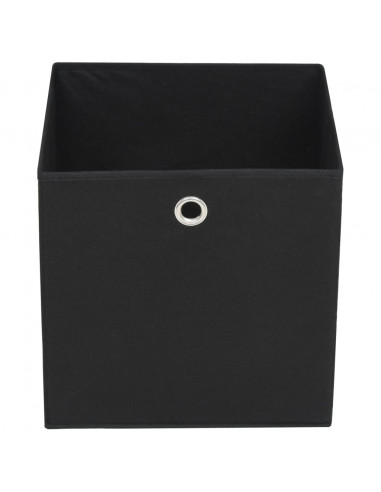Contenitori 4 pz in Tessuto non Tessuto 28x28x28 cm Nero