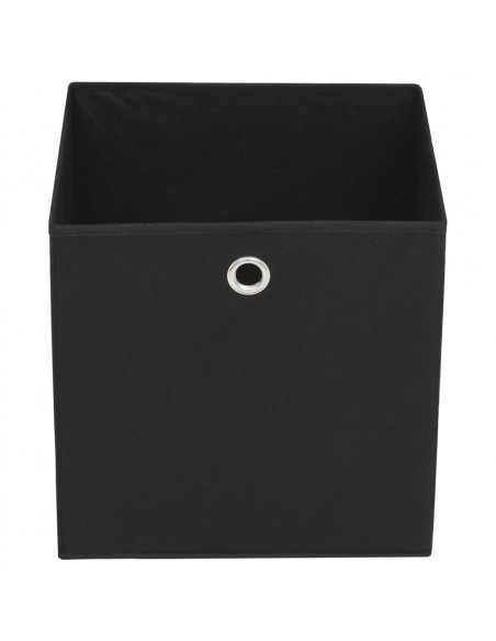 Contenitori 4 pz in Tessuto non Tessuto 28x28x28 cm Nero