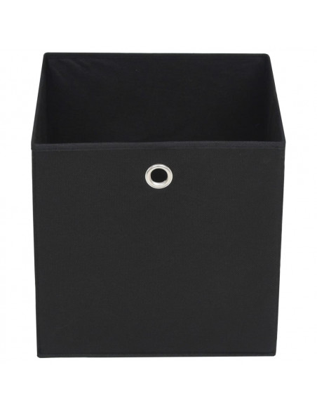 Contenitori 10 pz in Tessuto non Tessuto 28x28x28 cm Nero