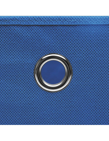 Contenitori 10 pz in Tessuto non Tessuto 28x28x28 cm Blu