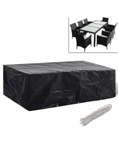 Copertura per Mobili da Giardino con 8 Occhielli 300x140x90 cm