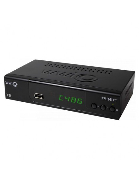 Decoder Wwio TRINITY T2 Basic Dvb T2 Hevc 10 Bit Black Black