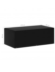 Copertura da Giardino con 6 Occhielli per Griglia 170x90x60 cm