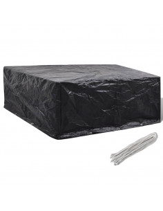 Copertura per Mobili da Giardino con 10 Occhielli 260x260x90 cm 2