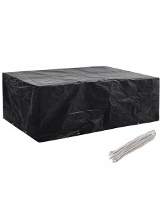 Copertura per Mobili da Giardino con 8 Occhielli 242x162x100 cm 2