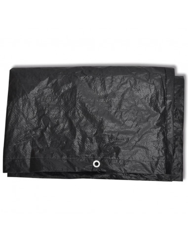 Copertura per Mobili da Giardino con 8 Occhielli 242x162x100 cm