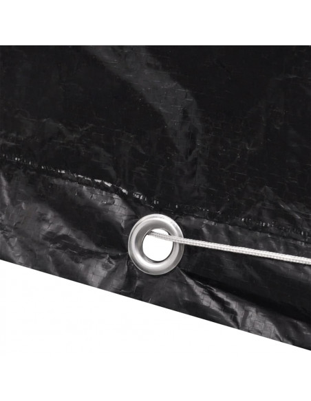 Copertura per Lettino Prendisole con 8 Occhielli 218x77x55 cm