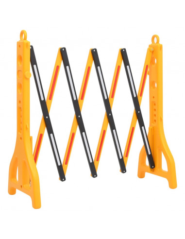 Barriera Stradale Pieghevole Gialla 250x38x96 cm