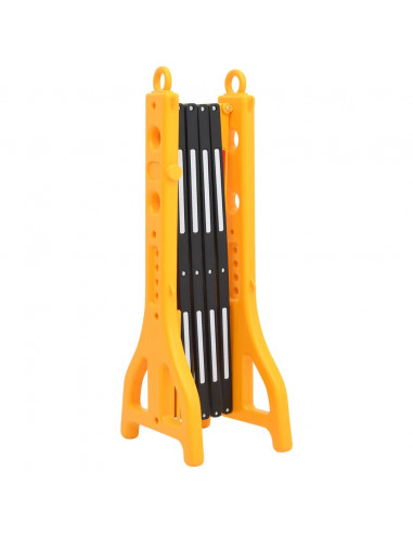 Barriera Stradale Pieghevole Gialla 250x38x96 cm