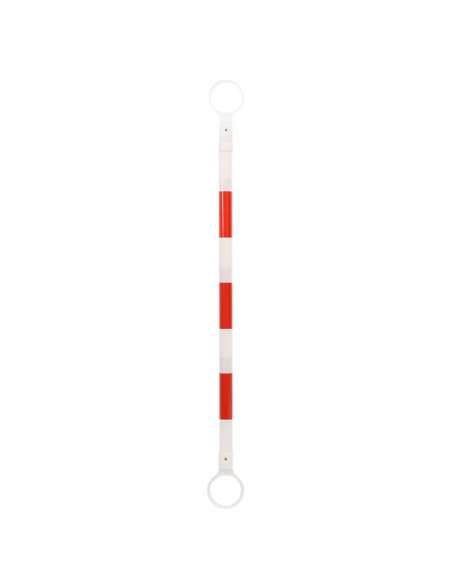 Barre Retrattili per Coni Stradali 10 pz ABS 116-197 cm