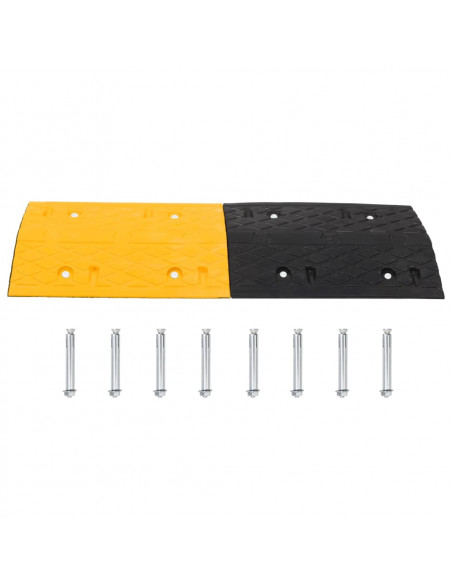 Dosso Giallo e Nero 226x32,5x4 cm in Gomma