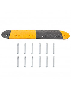 Dosso Giallo e Nero 129x32,5 x 4 cm in Gomma