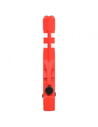 Barriera Stradale Pieghevole Rossa 210x50x105 cm