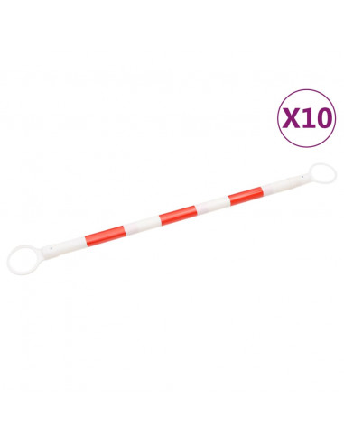 Barre Retrattili per Coni Stradali 10 pz ABS 116-197 cm