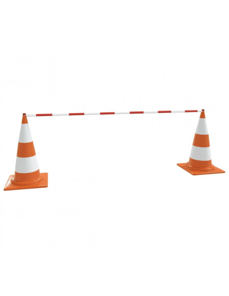 Barre Retrattili per Coni Stradali 10 pz ABS 116-197 cm