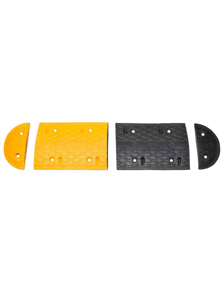 Dosso Giallo e Nero 129x32,5 x 4 cm in Gomma