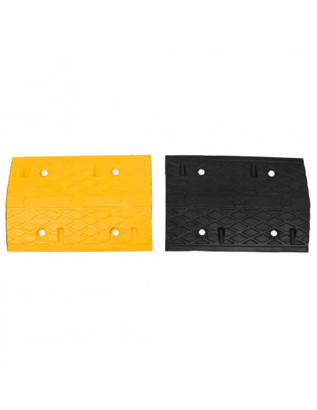 Dosso Giallo e Nero 420x32,5x4 cm in Gomma
