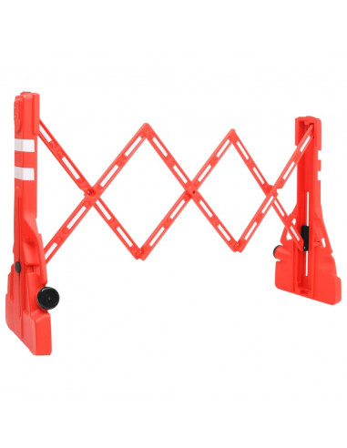 Barriera Stradale Pieghevole Rossa 210x50x105 cm