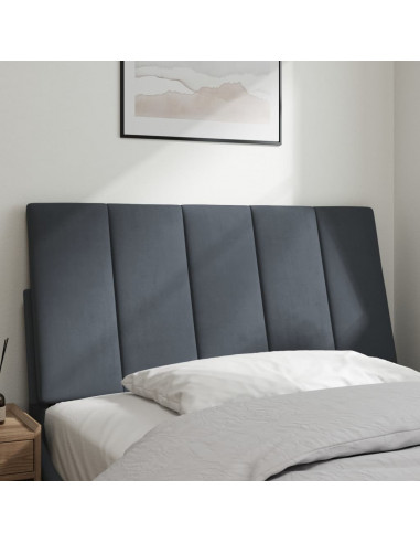 Cuscino Testiera Grigio Scuro 100 cm in Velluto
