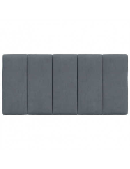 Cuscino Testiera Grigio Scuro 100 cm in Velluto