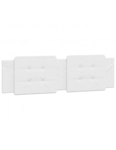 Giroletto con Testiera Bianco 180x200 cm in Similpelle