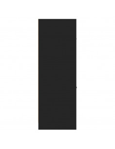 Armadietto da Farmacia Nero 40x41x118 cm in Truciolato