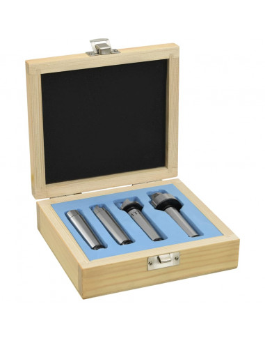 Contropunte per Tornio per Legno 4 pz MT2 in Acciaio