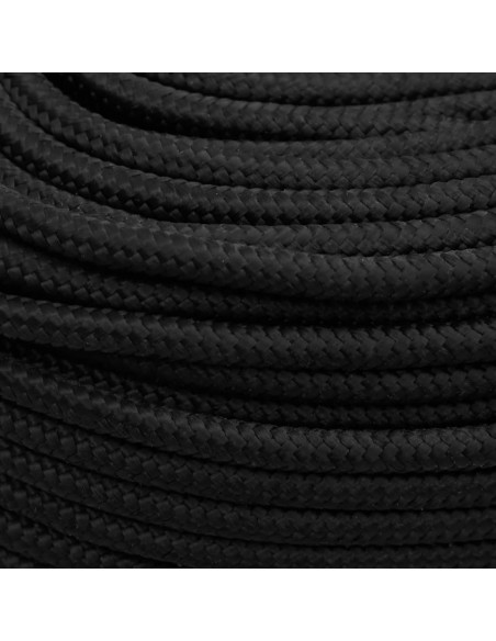 Corda Nautica Completamente Nera 6 mm 50 m in Polipropilene