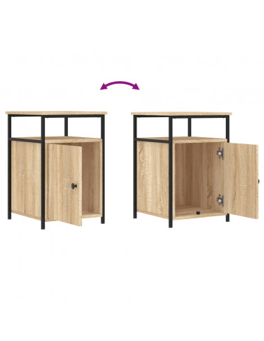 Comodino Rovere Sonoma 40x42x60 cm in Legno Multistrato